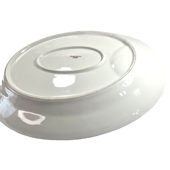 Theodore Haviland Limoges France Pink Spray 16" Oval Platter Antique - Picture 8 of 10